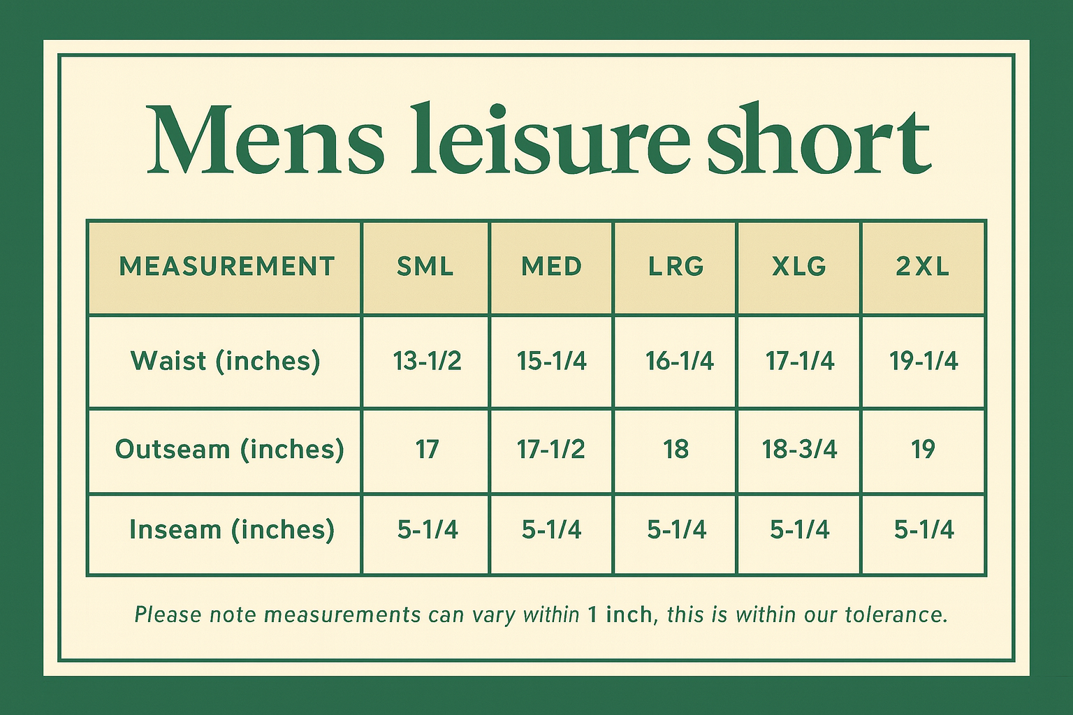 🎉 Champions Collection- Mens Leisure Short