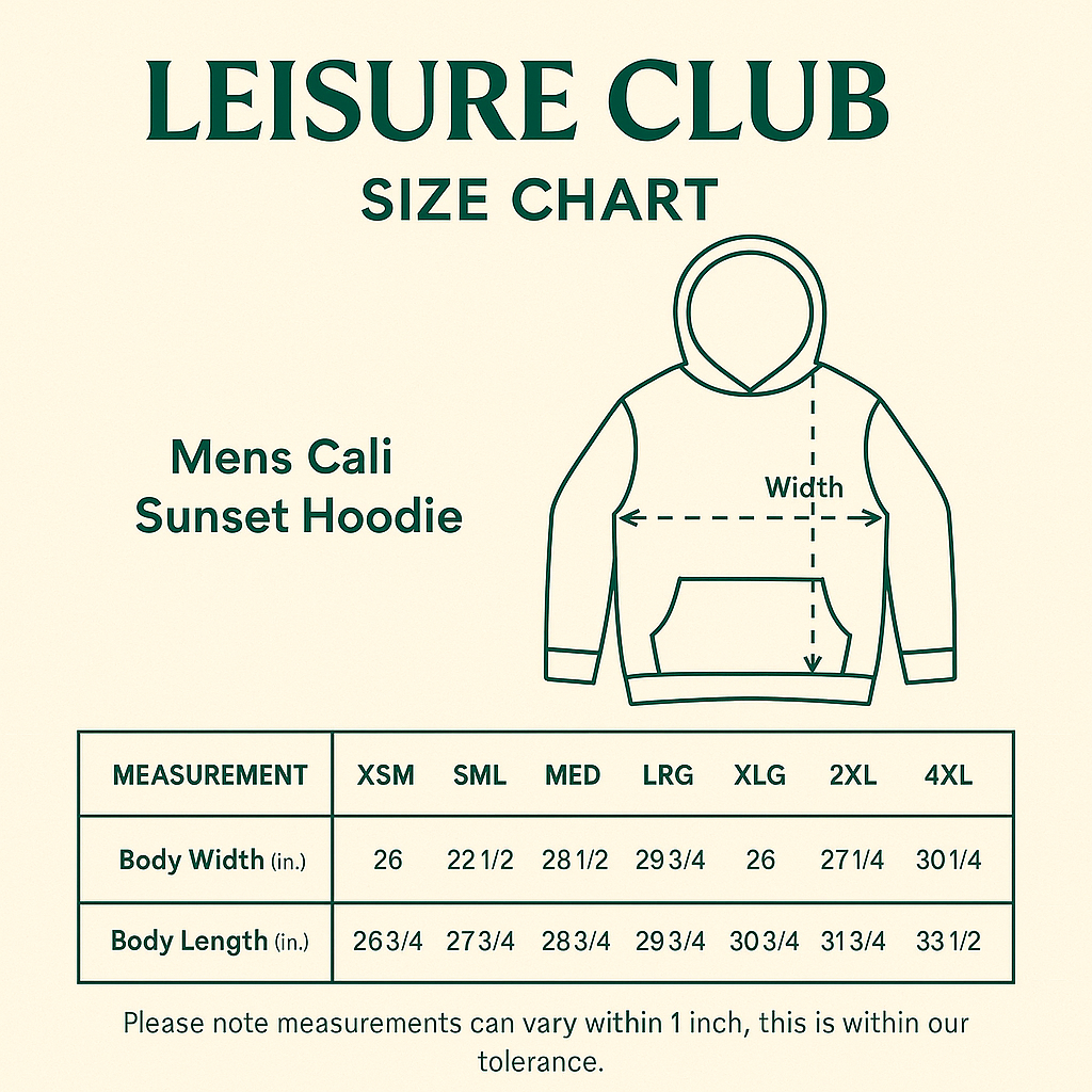 🎉 Champions Collection- Mens Cali Sunset Hoodie