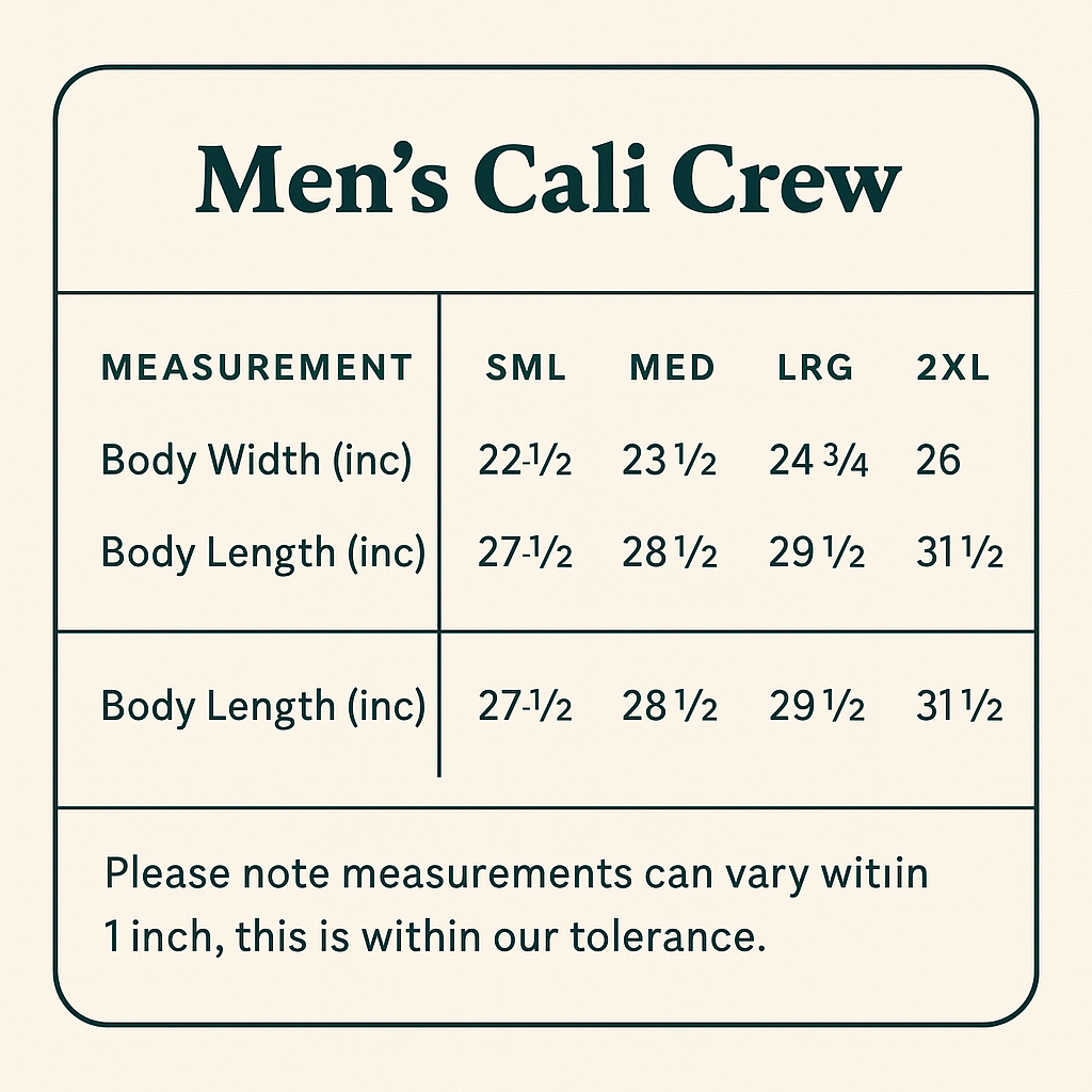 🎉 Champions Set -Mens (Cali Crew + Cali Jogger)