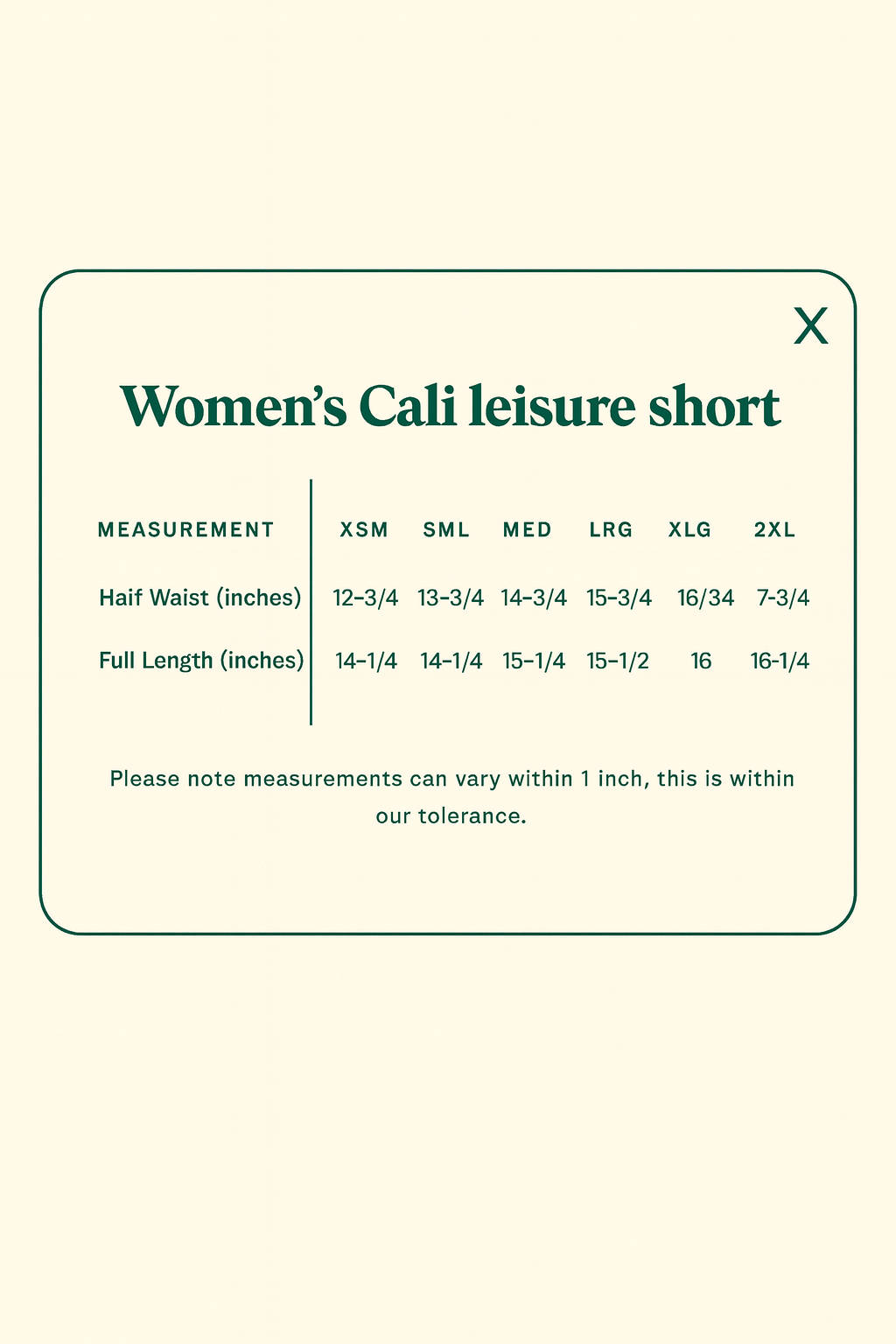 🎉 Champions Collection- Wom’s Leisure Short